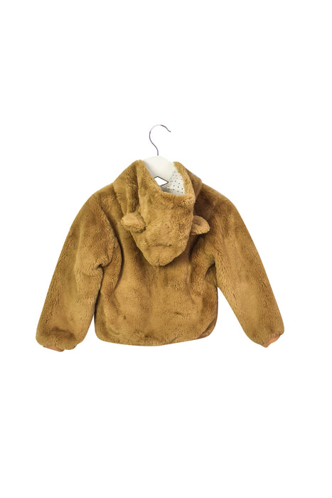 A Brown Lightweight Jackets from Emile et Ida in size 2T for girl. (Back View)