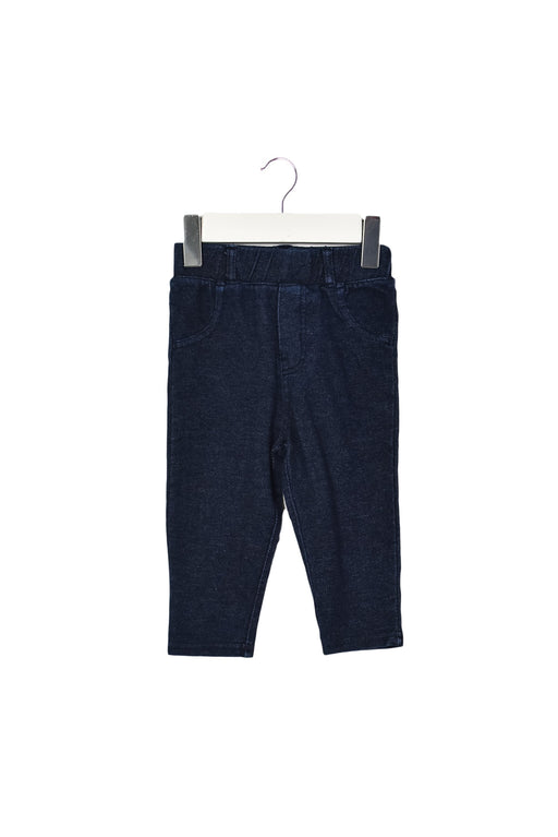 A Navy Jeggings from Hanna Andersson in size 3-6M for girl. (Front View)