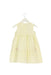 A Yellow Sleeveless Dresses from Sarah Louise in size 12-18M for girl. (Back View)