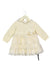 A White Long Sleeve Dresses from Chickeeduck in size 6-12M for girl. (Front View)