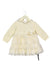 A White Long Sleeve Dresses from Chickeeduck in size 6-12M for girl. (Front View)