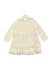 A White Long Sleeve Dresses from Chickeeduck in size 6-12M for girl. (Back View)