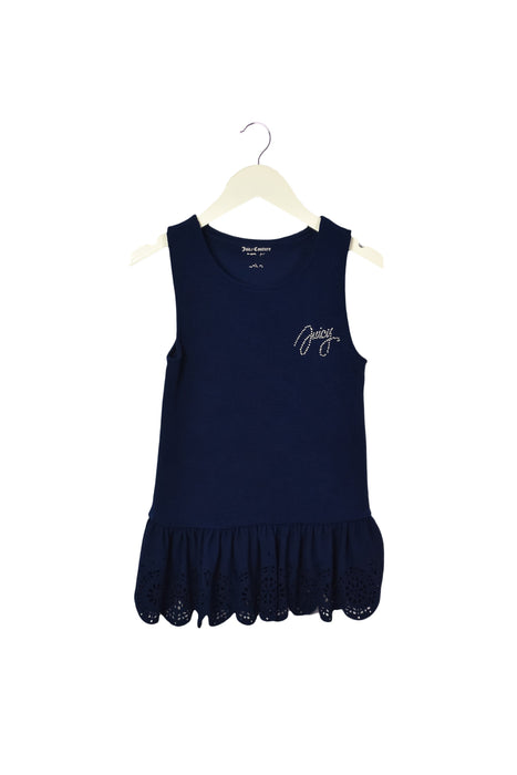 A Navy Sleeveless Tops from Juicy Couture in size 7Y for girl. (Front View)