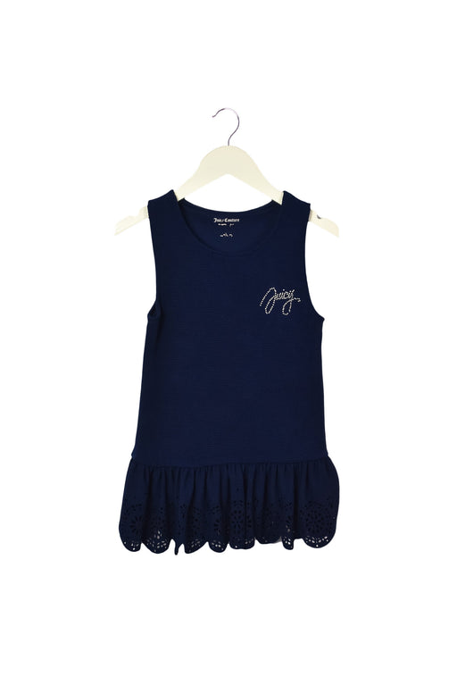 A Navy Sleeveless Tops from Juicy Couture in size 7Y for girl. (Front View)