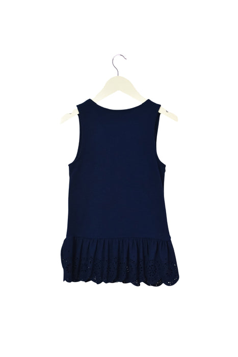 A Navy Sleeveless Tops from Juicy Couture in size 7Y for girl. (Back View)