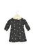 A Grey Long Sleeve Dresses from Petit Bateau in size 3-6M for girl. (Back View)