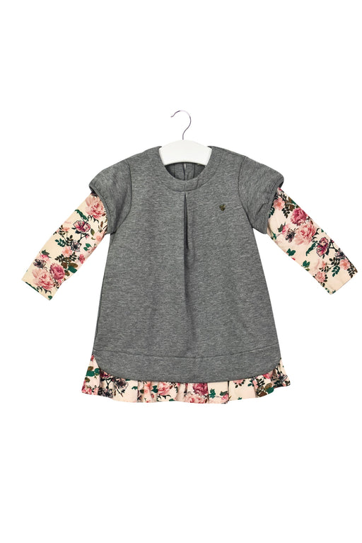 A Grey Long Sleeve Dresses from Armani in size 12-18M for girl. (Front View)