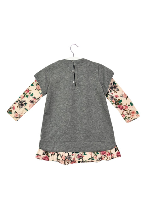 A Grey Long Sleeve Dresses from Armani in size 12-18M for girl. (Back View)