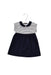A Navy Short Sleeve Dresses from Jacadi in size 12-18M for girl. (Front View)