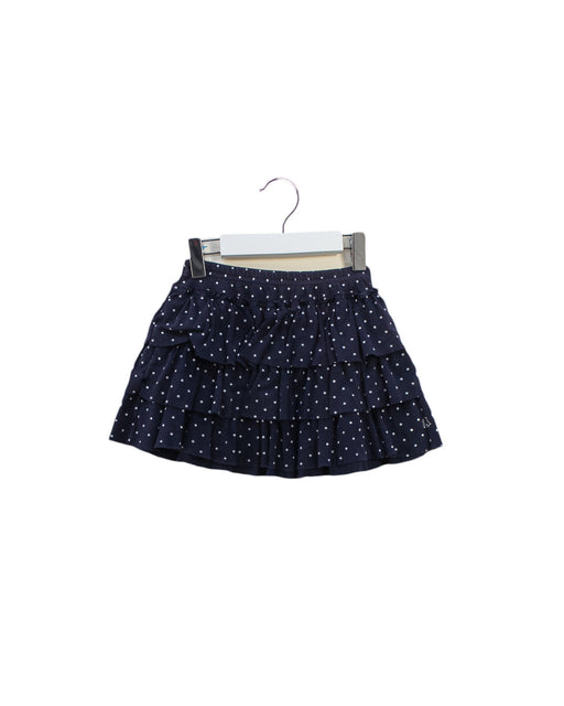 A Navy Short Skirts from Petit Bateau in size 6T for girl. (Front View)