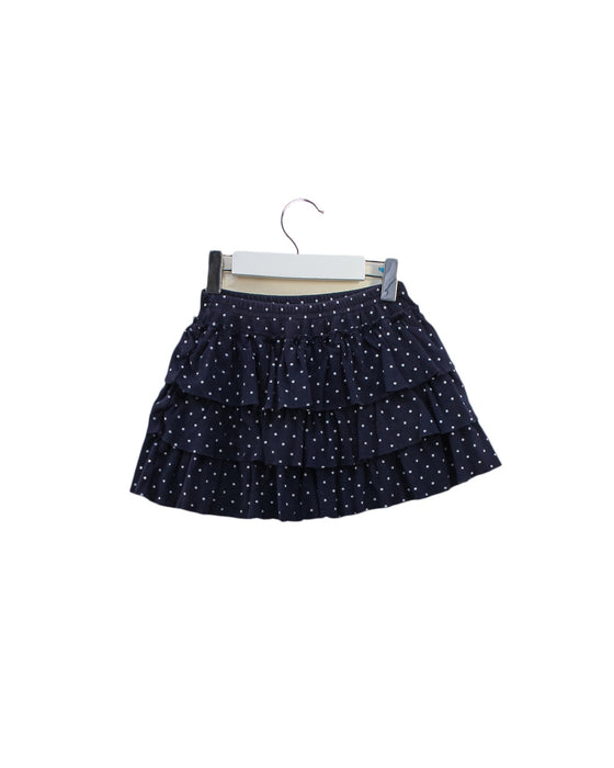 A Navy Short Skirts from Petit Bateau in size 6T for girl. (Back View)