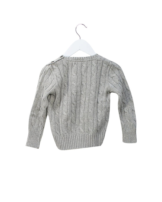 A Grey Knit Sweaters from Ralph Lauren in size 12-18M for girl. (Back View)