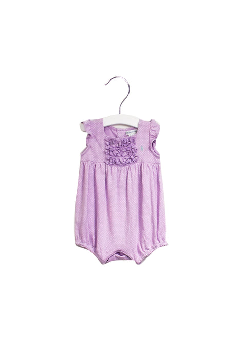 A Purple Rompers from Ralph Lauren in size 6-12M for girl. (Front View)