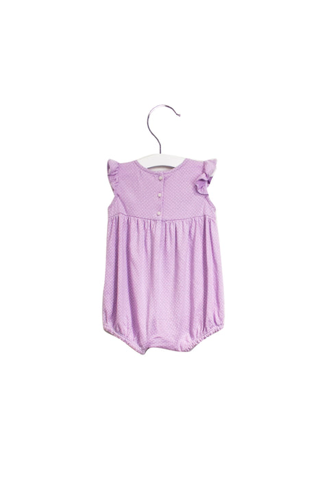 A Purple Rompers from Ralph Lauren in size 6-12M for girl. (Back View)