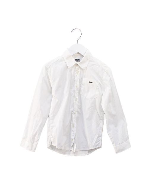 A White Shirts from Karl Lagerfeld in size 6T for boy. (Front View)