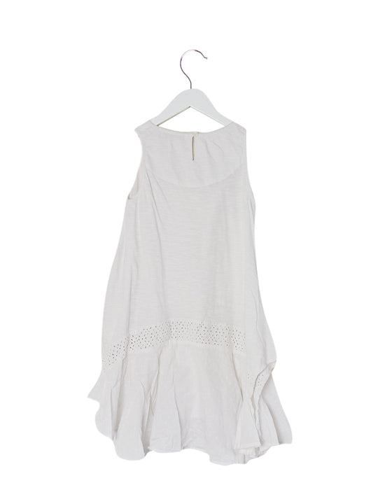 A White Sleeveless Dresses from Patrizia Pepe in size 9Y for girl. (Back View)