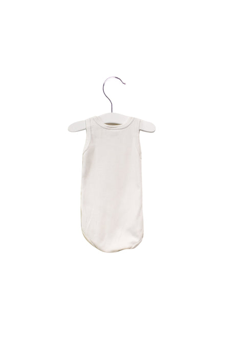 A White Bodysuits from Petit Bateau in size 6-12M for girl. (Back View)