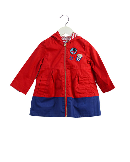 A Red Rain Jackets from Little Marc Jacobs in size 2T for girl. (Front View)