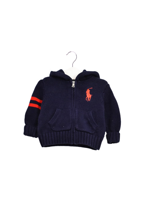 A Navy Knit Sweaters from Ralph Lauren in size 0-3M for boy. (Front View)