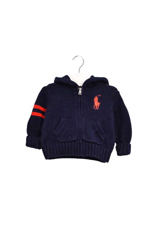 A Navy Knit Sweaters from Ralph Lauren in size 0-3M for boy. (Front View)