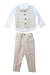 A Beige Suit Vests from Monsoon in size 18-24M for boy. (Front View)