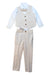 A White Suit Vests from Monsoon in size 4T for boy. (Front View)