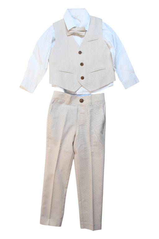 A White Suit Vests from Monsoon in size 4T for boy. (Front View)