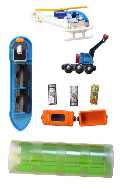 A Multicolour Cars Trucks Trains & Remote Control from Brio in size O/S for neutral. (Back View)