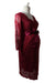 A Burgundy Long Sleeve Dresses from Tiffany Rose in size XS for maternity. (Front View)