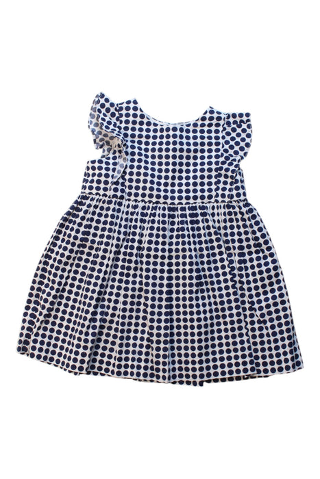 A Navy Short Sleeve Dresses from Jacadi in size 12-18M for girl. (Front View)