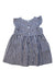 A Navy Short Sleeve Dresses from Jacadi in size 12-18M for girl. (Back View)