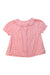 A Pink Short Sleeve Shirts from Emile et Ida in size 3T for girl. (Back View)