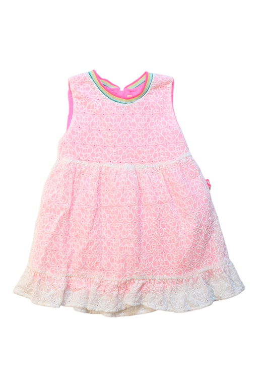 A Pink Sleeveless Dresses from Billieblush in size 12-18M for girl. (Front View)