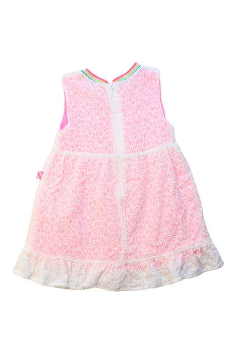 A Pink Sleeveless Dresses from Billieblush in size 12-18M for girl. (Back View)