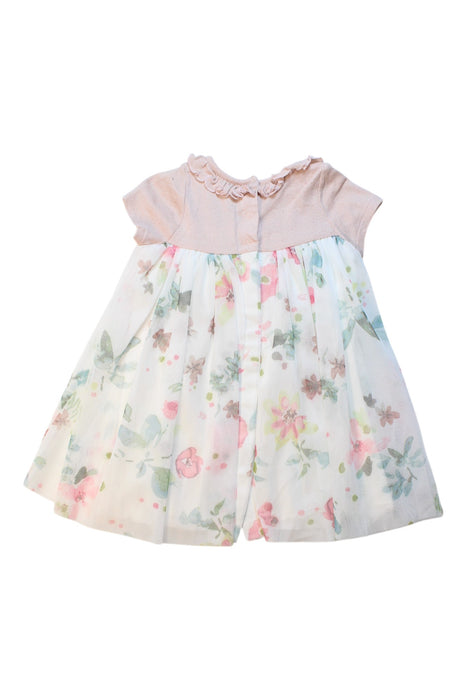 A Multicolour Short Sleeve Dresses from Petit Bateau in size 12-18M for girl. (Back View)