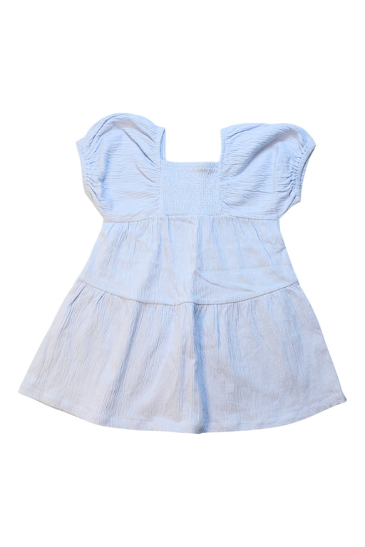 A Blue Short Sleeve Dresses from Seed in size 2T for girl. (Front View)