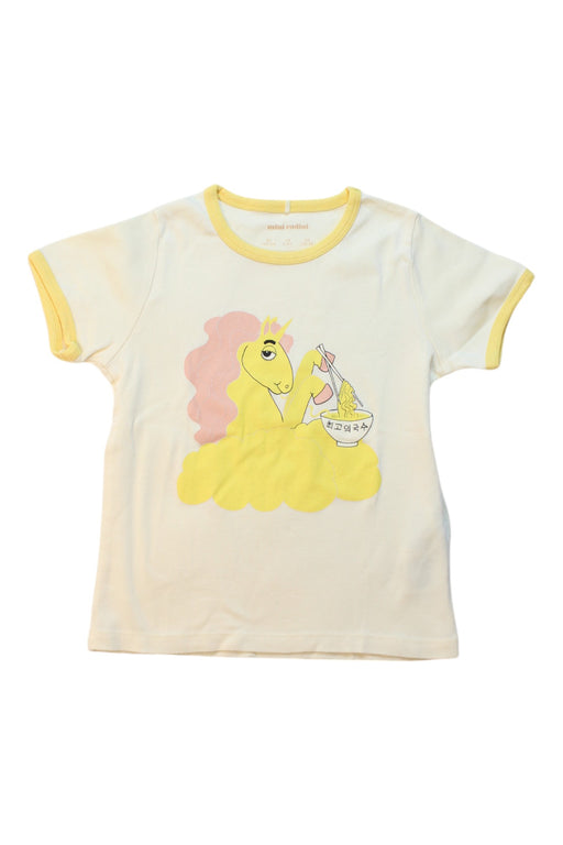 A Multicolour Short Sleeve T Shirts from Mini Rodini in size 4T for girl. (Front View)