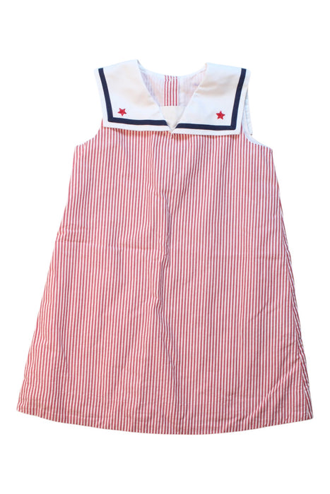 A Red Sleeveless Dresses from Ralph Lauren in size 18-24M for girl. (Front View)