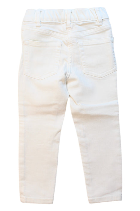 A White Jeans from Crewcuts in size 3T for girl. (Back View)