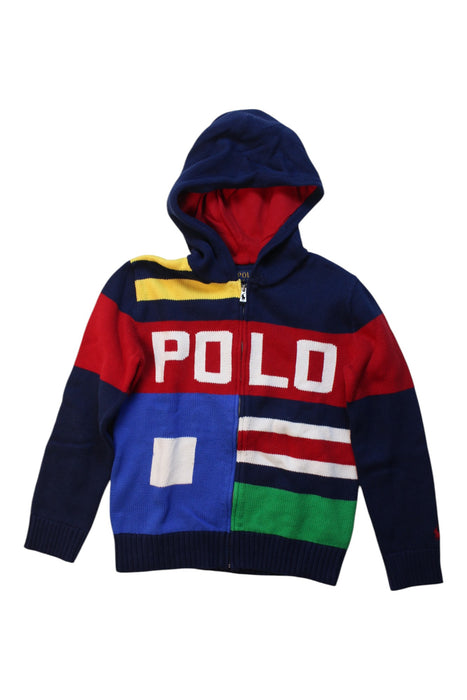 A Multicolour Zippered Sweatshirts from Polo Ralph Lauren in size 8Y for boy. (Front View)