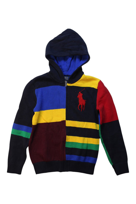 A Multicolour Hooded Sweatshirts from Polo Ralph Lauren in size 8Y for boy. (Front View)