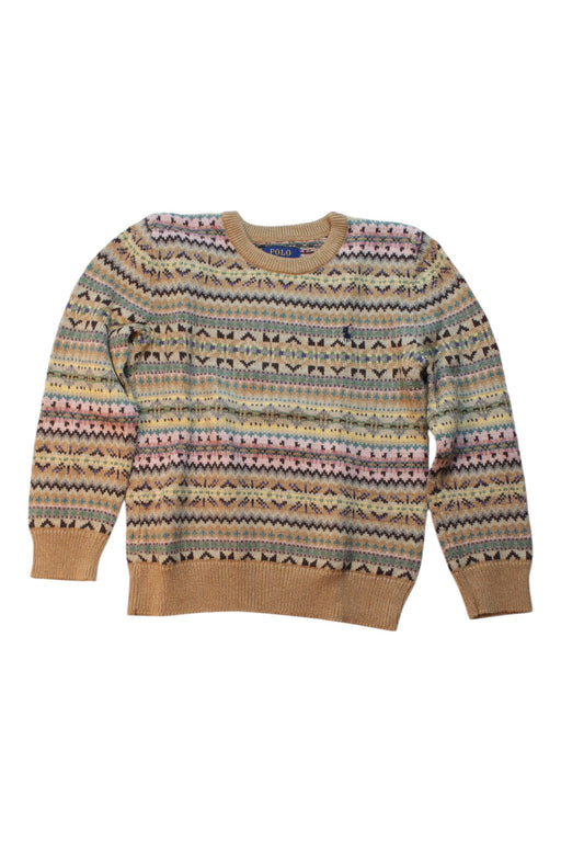 A Multicolour Knit Sweaters from Polo Ralph Lauren in size 7Y for boy. (Front View)