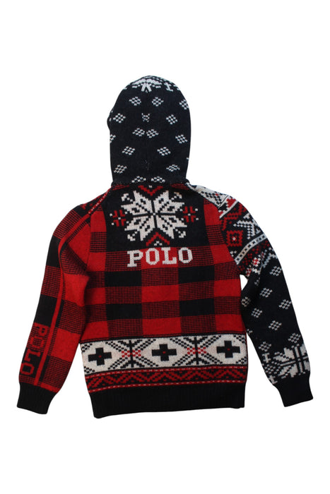 A Multicolour Hooded Sweatshirts from Polo Ralph Lauren in size 7Y for boy. (Back View)