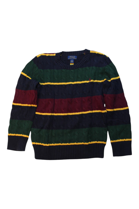 A Multicolor Knit Sweaters from Polo Ralph Lauren in size 7Y for boy. (Front View)