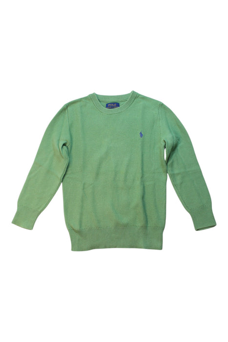 A Green Knit Sweaters from Polo Ralph Lauren in size 6T for boy. (Front View)