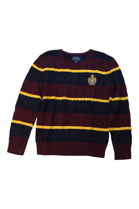 A Multicolour Long Sleeve Tops from Polo Ralph Lauren in size 7Y for boy. (Front View)