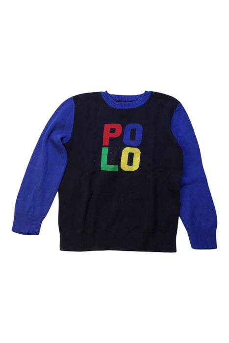 A Multicolour Knit Sweaters from Polo Ralph Lauren in size 7Y for boy. (Front View)