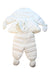 A White Snowsuits from Nicholas & Bears in size 6-12M for girl. (Back View)