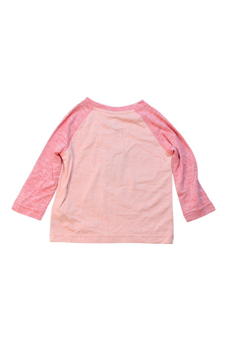 A Pink Long Sleeve Tops from Patagonia in size 6-12M for girl. (Back View)