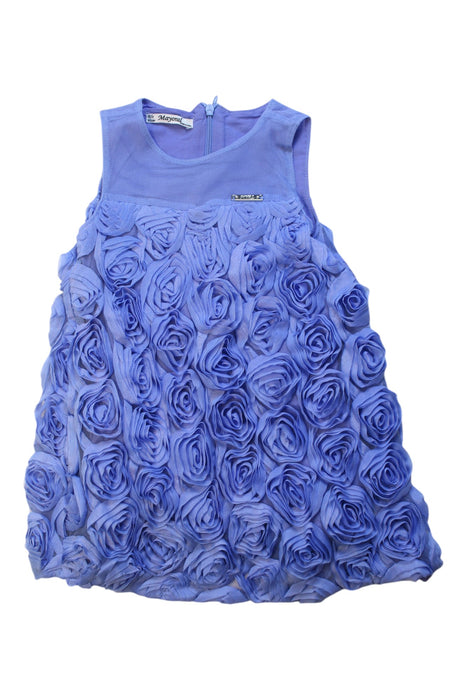 A Blue Sleeveless Dresses from Mayoral in size 2T for girl. (Front View)